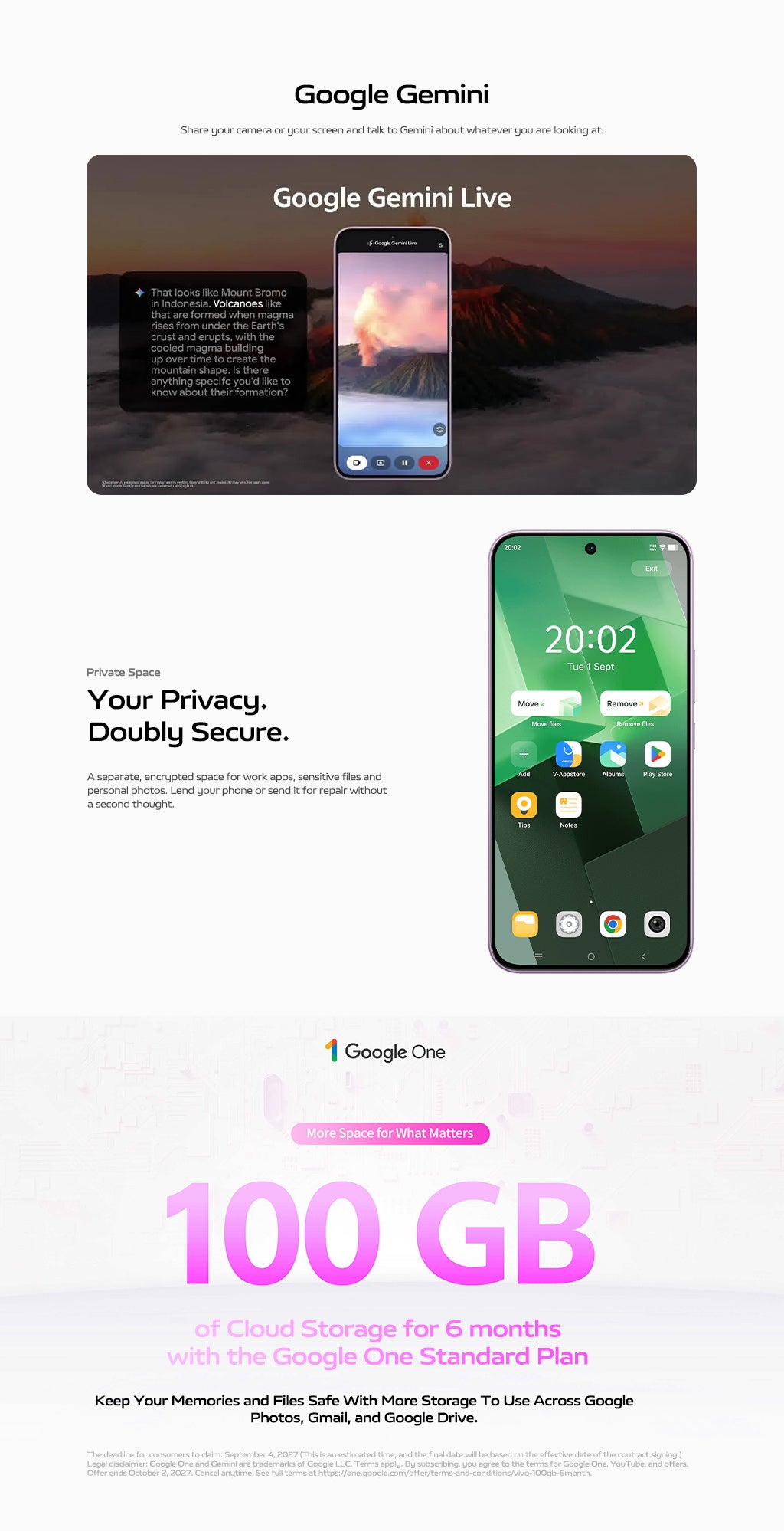 vivo V80 Lite 5G Google Gemini