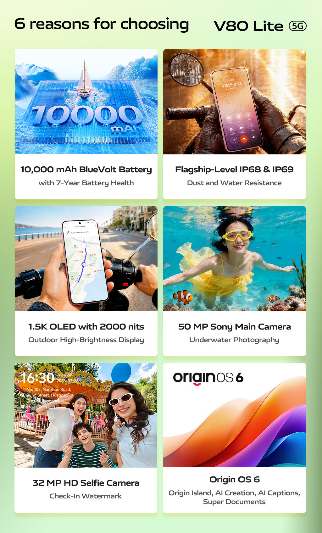vivo V80 Lite 5G 6 reasons for choosing